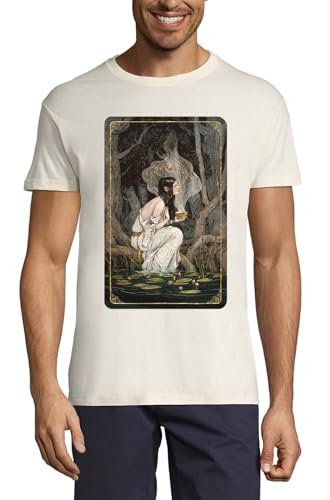 T-shirt col rond coton The Star Tarot homme fini les hauts transparents et rêches