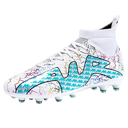 IFIKK Herren Fußballschuhe Spikes Fußballschuhe Unisex-Kinder Trainingsschuhe Professionelle Turnschuhe Outdoor Sport Fußballschuhe (Spitze 25,38) Cover