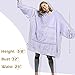 Catalonia Unisex-Adult Oversized Blanket Hoodie Sweatshirt, Giant Lavender/Fleece Pullover with Large Front Pocket, Super Soft Warm Comfortable for Adult Men Women Teenagers Kids Wife Girlfriend