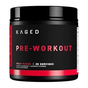 Kaged Original Pre-Workout Powder, Fruit Punch, Pre Formulated with Creatine, Beta Alanine, Pure Caffeine, 20 Servings