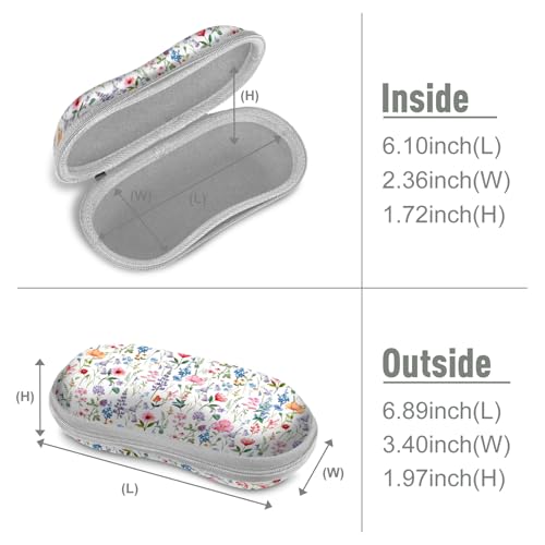 Image of FINTIE Sunglasses Case, Hard EVA Shell Shockproof Sport Glasses Case with Metal Carabiner Travel Zipper Eyeglasses Holder