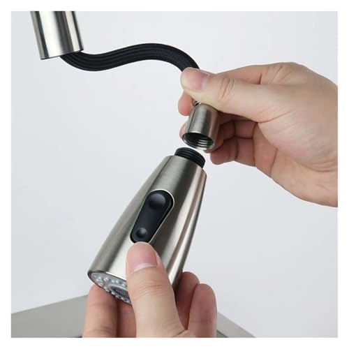 Cabezal de grifo de cocina con doble chorro y boquilla ducha G1/2 6