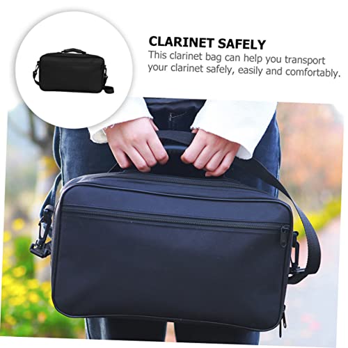 Toyvian Box Musical Instrument Storage Bag Oboe Supply Oboe Gigbag Music Instrument Cases& Bags Clarinet Reed Black Backpacks Instrument Storage Pouch Handbag Shockproof Oxford Cloth