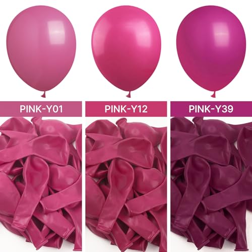 PartyWoo, 120 pcs 5 Inch Hot Pink Balloons for Women, Balloon Garland Decorations, Birthday, Wedding, Baby Shower, Bachelorette Party - Image 4