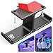 All Aluminum Headset & Headphone Stand Hanger Under Desk Headphone Holder Hook with Strong Adhesive & Screws, Desk Accessories for PC Gaming Headset Holder Mount, Office Table Shelf Storage,Bag Hooks