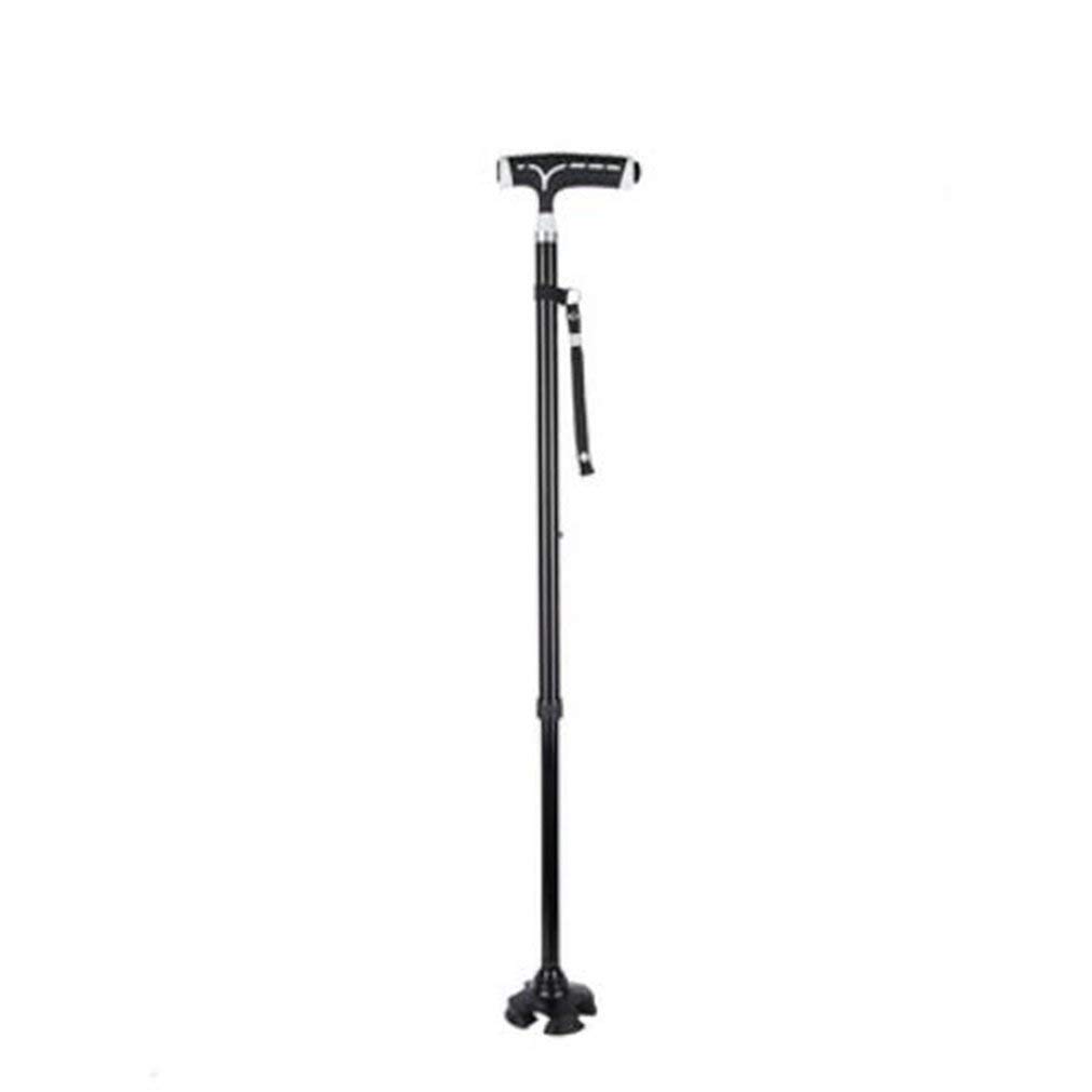 Bastón para Ancianos Teleswalking de aleación de Aluminio con luz, muletas