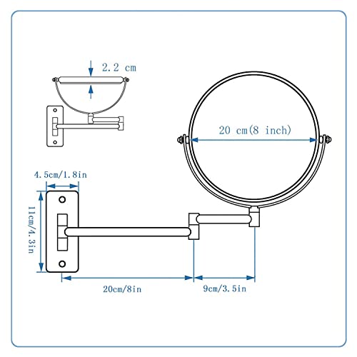 Miroir cosmétique pliable extensible pour éliminer les problèmes de mauvaise posture - 6