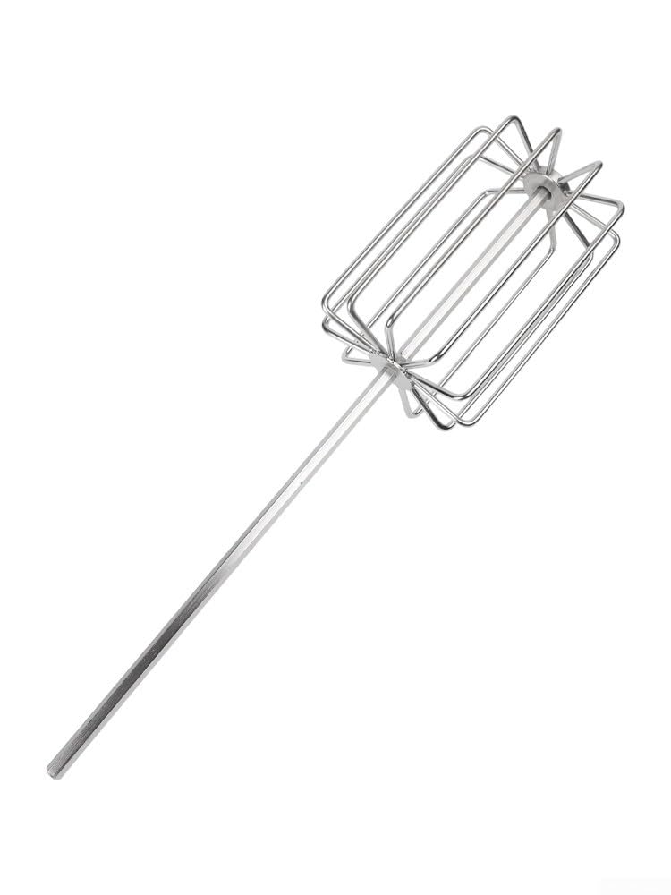 Miscelatore per pastura in acciaio inox con 11 lame per una preparazione efficiente dell'esca per la pesca alla carpa, frusta resistente per mescolare uniformemente la pastura