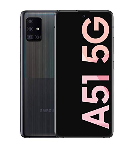 Samsung Galaxy A51 5G 128Go Noir - Smartphone Portable débloqué - Compatible Réseau Français - Ecran: 6,5 Pouces - Double Nano SIM - Android...
