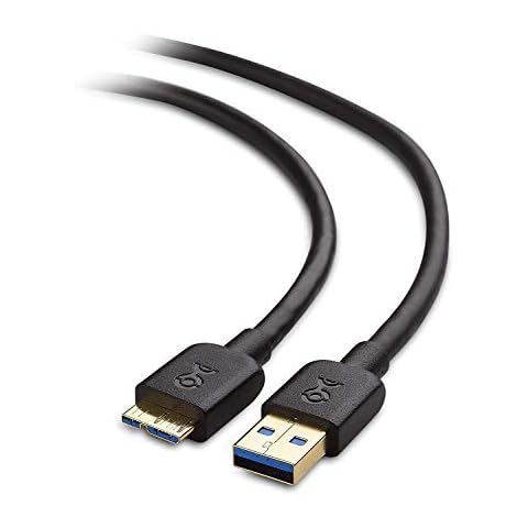 Cable Matters Micro USB 3.0 Cable 1m (Micro USB 3 Cable/USB Hard Drive Cable) in Black 1 Metre for External Hard Drives Western Digital My Passport, Seagate Expansion, Toshiba Canvio Cover