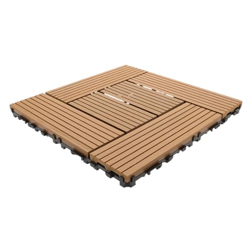 Dalles de terrasse emboîtables pour rénover facilement un sol extérieur abîmé