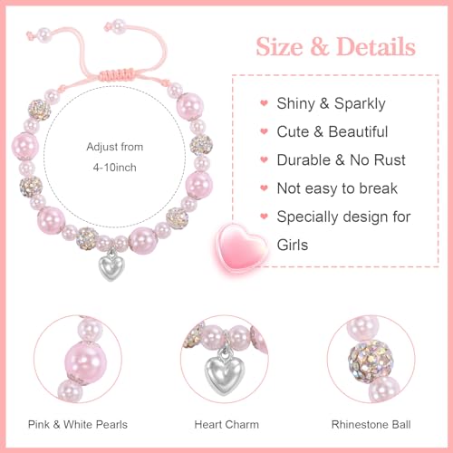 Happy Birthday Bracelet Gifts for 5-16 Year Old, Natural Stone Bracelets Birthday Gifts Ideas for Age 5 to 16 Daughter Granddaughter Niece2