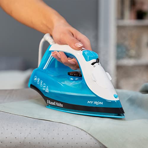 Russell-Hobbs-My-Iron-Steam-Iron-Ceramic-Soleplate-260-ml-Water-Tank-Self-Clean-Function-and-Two-Metre-Power-Cable-1800-W-Blue-and-White-25580