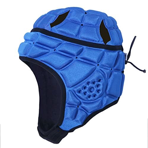 Kids Football Helmet Youth Soft Shell Helmets for 7 V 7 Flag Football, Adjustable Padded Rugby Headgear Scrum Cap Soccer Helmet Lightweight Protective Sports Gear for Boys & Girls (Ages 8-14)