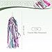 YELARXI Bike Streamers, Bike Tassel Handlebar Streamers Colorful - Fitting for (Bicycle Tricycle Grips - Scooter Accessories - Decorations - Girls) 1 Pair & 10 Inch & Blue Pink