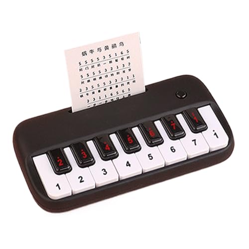 Piano portátil – Mini teclado compacto para niños, juguete musical educativo | Piano de bolsillo inspirador de 15 teclas para niñas en el viaje Ayuda de aprendizaje para habilidades musicales en casa