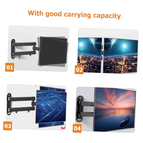 Support mural TV 14-37 pouces en acier robuste fixe NUOBESTY - 5