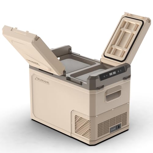 �y2026�ŐV�zAlpicool �ԍڗ①�� 2�� 32L �Ɨ����x���� 2�t�^�J�� �|�[�^�u���①�� ��e�� -20���`20�� �}���Ⓚ �ԍڗ①�Ⓚ�� �É� 3WAY�d���Ή� DC12V/24V AC100V �ԍډƒ뗼�p �ɓ��� �𔲂� �ϐk�݌v ��