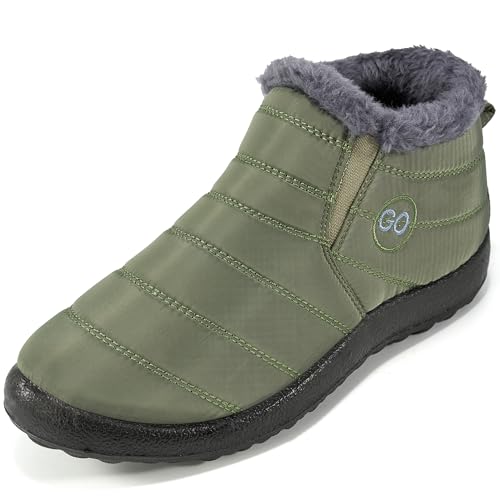 HARENCE Women’s Winter Snow Boots with Faux Fur Lining