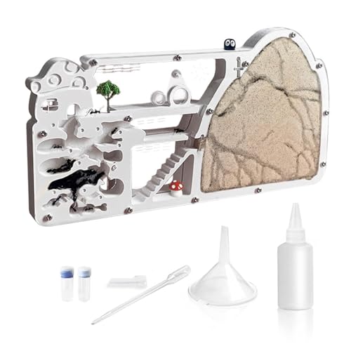 ELNMLHT Ant Farm Castle, Ant Farms with Yellow Sand and Tool...