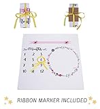 LittleWhimsies- Baby Milestone Blanket for Monthly Photography by Month Photo Prop for Boy and Girls Baby Pictures Newborn Infant Age Growth Backdrop (Pink Flowers 39 by 38 inches)