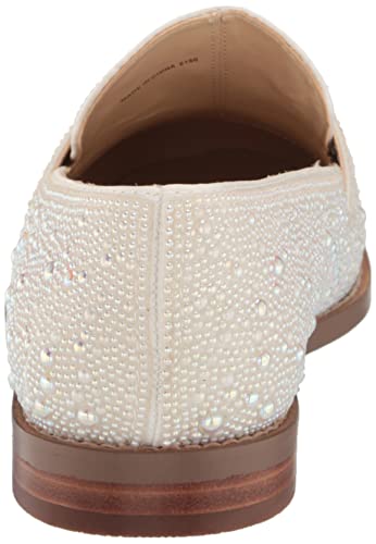 Betsey Johnson Women's Aron Loafer, Pearl, 7 #TOP2