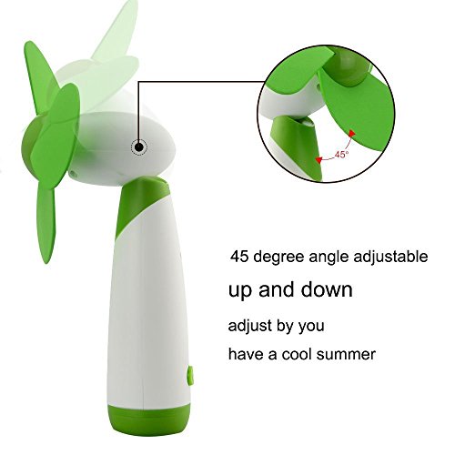 Ringringshop Portable Fan Handheld,Personal Fans Small Handheld,Fans Handheld Set,Battery Operated Cooling Mini Fan, Electric Fans For Home Office Travel Camping Outdoor Activity (Green) #TOP2