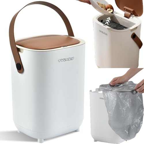 Twinky Poubelle à Couches Bébé sans Cassette avec Couvercle, Format Compact et Gain de Place, Compatible avec Sacs Poubelle Classiques, Facile à Utiliser...