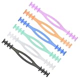 LALADEFIEE 6pcs Silicone Mask Ear Rope Buckles Adjustable Extension Strap for Men Women Mixed Colors Comfortable Headband Accessory Fit for All Mask Styles