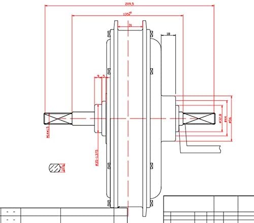 Miniatura 6 de Pantalla a color, kit de conversión de bicicleta eléctrica de 52 V, 2000 W, kit de bicicleta con controlador de onda sinusoidal, volante de inercia