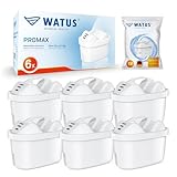 Watus Filtro, Para Cartuchos Brita Filtro/Maxtra Pro/Brita Maxtra Plus, Fabricados en Alemania, Reducen el Plomo, El Cloro, Los Metales Pesados ​​y La Cal en El Agua (6)