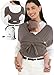 Konny Baby Carrier Flex Elastech - Adjustable, Easy to Wear and Wrap Baby Sling, Baby Wrap Carrier, Perfect for Newborn Babies Essentials up to 44 lbs, (M-4XL) - Mocha