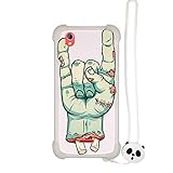 Funda para weimei neon Funda para weimei Neon Funda Silicone Border + Placa Dura de la PC Stand Carcasa Case Cover La Noche Brilla SZ