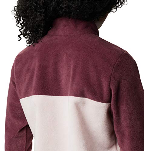 Image of Columbia Womens Benton Springs Half Snap II Pull Over Fleece Jacket, Dark Stone /Canoe /Vintage Blue, 3X