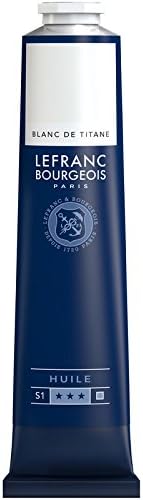 Lefranc & Bourgeois delikatna farba olejna, 150 ml, gładka i wysoko pigmentowana farba olejna - tytanowa biel