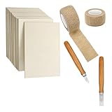 JASFLY 24 Stück Holzplatten zum Basteln Schnittbar, 100 x 150 x 1.5 mm...