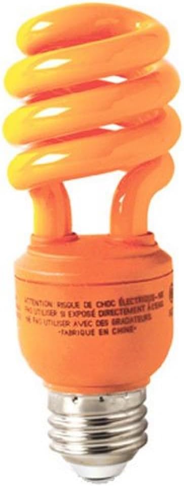 GE 78958 Energy Smart 13-Watt Spiral Compact Fluorescent Bulb, Orange