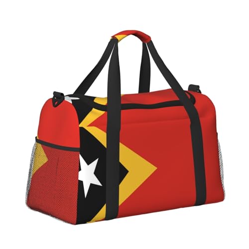 Flag Of East Timor Travel Duffel Bag Large Foldable Waterproof Overnight Bag For Beach Swim Bags Pool Sports Gym3