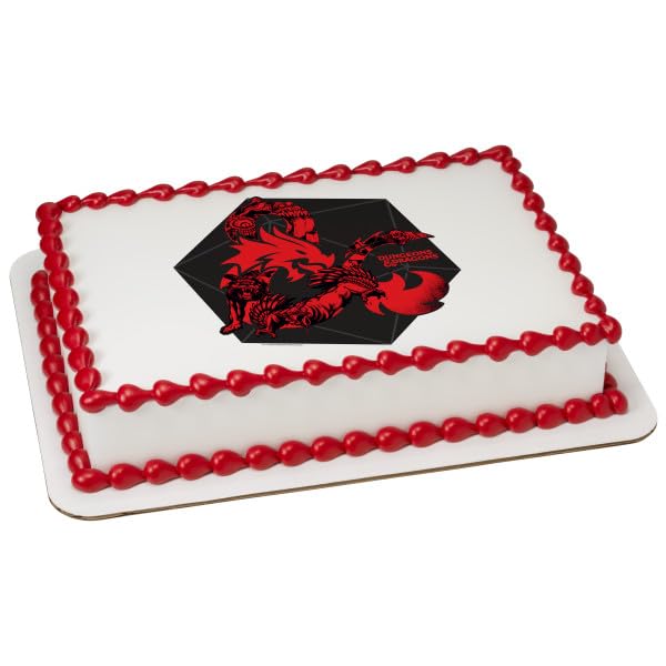 Dungeons & Dragons PhotoCake® Edible Cake Topper Icing Image for 1/4 Sheet cake or larger