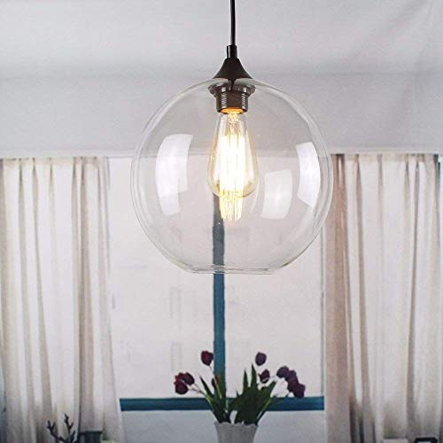 Lámpara colgante LED moderna E27 transparente para iluminación de restaurante e isla 3