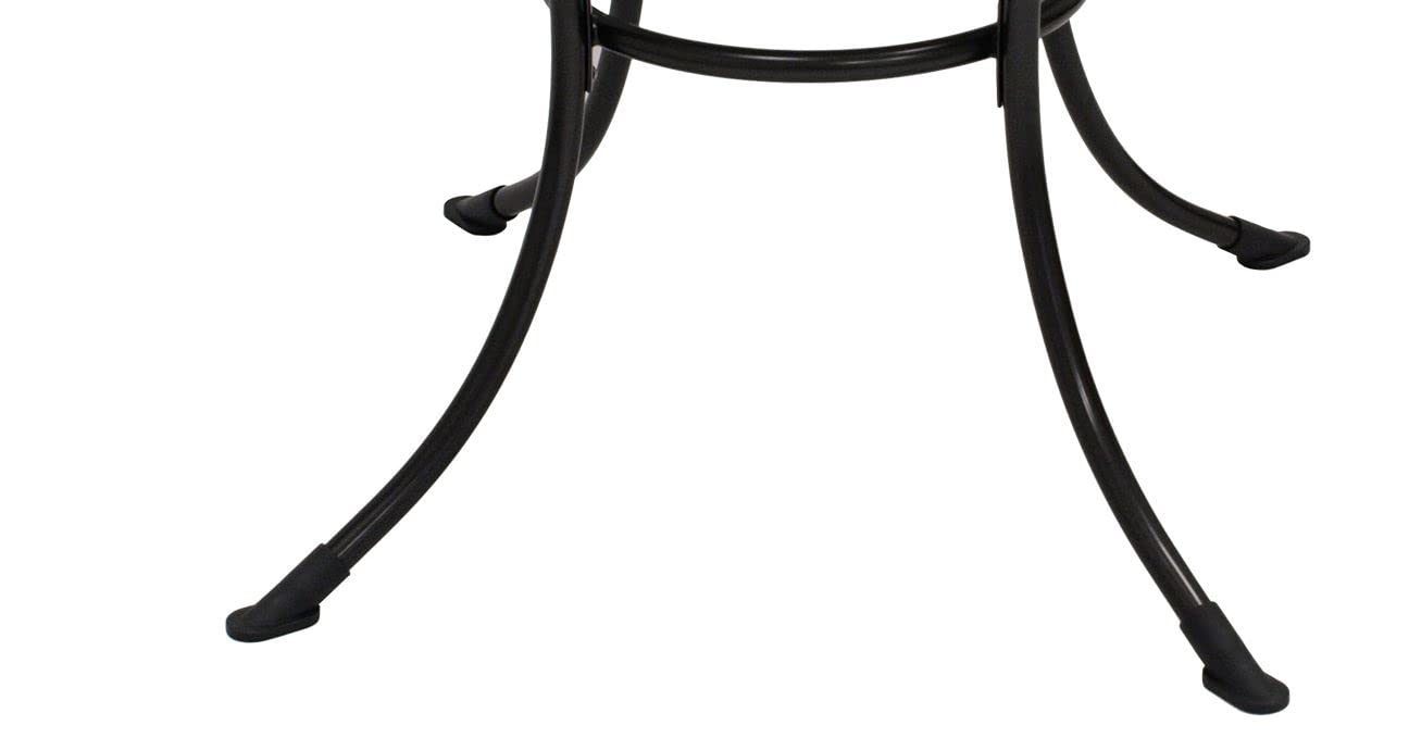 DEGAMO Gartentisch Streckmetall-Tisch RIVO 110cm rund, Stahl und Streckmetall, Farbe eisengrau, wetterfest, Outdoor