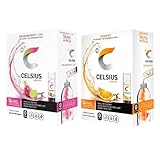 CELSIUS Live Fit On-the-Go Powder Stick Zero Sugar - Combo Pack of Dragonfruit Lime and Orange (14...