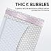CHMI White Bubble Mailers 8.5 x 12 Inch 100 Pack, Usable Size 8.25X12 Inch Poly Mailers,Mailing Envelopes,Shipping Mailer，Opaque Self Seal Adhesive Waterproof Bags for Packaging and Shipping.