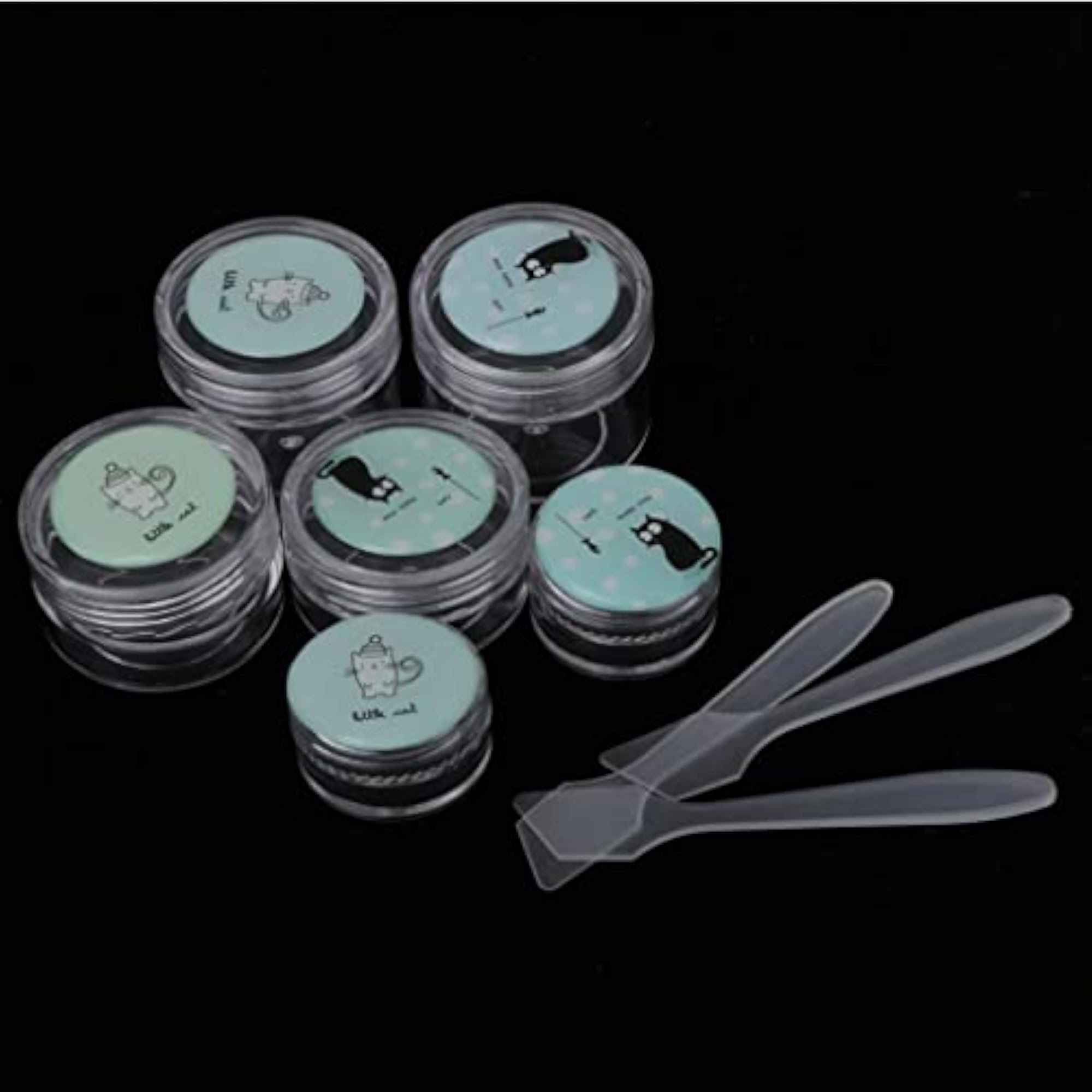 6 Pieces Reusable Travel Sample Bottle Container