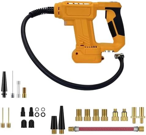Tire Inflator Portable Air Compressor for DeWalt 20V Max Battery,160 PSI Cordless Portable Electric Air Pump with Digital Pressure Gauge for Car Motorcycles Bike Sport Ball Auto(No Battery) image 2