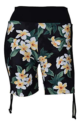 Private Island Women UPF 50+ Beach Board Shorts Swimsuit Hot Pants Bathing Swim Rash Guard Bottom (XXL, HBP)