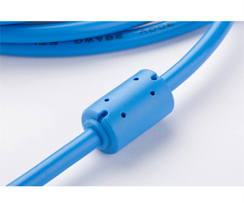 USB-FBS-232PO-9F for FBS B1Z Series PLC Programming Cable Download Cable Gold Plated Version (Blue)