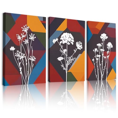 Décoration d'intérieur botanique YSYCZ - Image de fleurs colorées murales