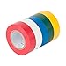 Gardner Bender GTPC-550 Electrical Tape, Â½ in x 20 ft., Durable, Easy-Wrap, Flame Retardant, 5 Pk, Red, White, Blue, Green, Yellow
