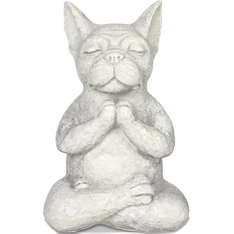 Umisun French Bulldog Buddha Statue Decor Cover